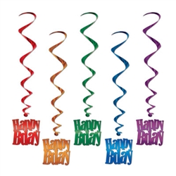 Happy Birthday Whirls (5/pkg)
