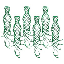 Green Shimmering Whirls (6/pkg)