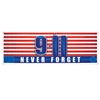 9/11 Never Forget Sign Banner