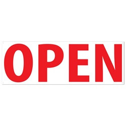 Open Sign Banner