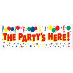 The Party's Here Sign Banner