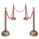 Red Rope Stanchion Set