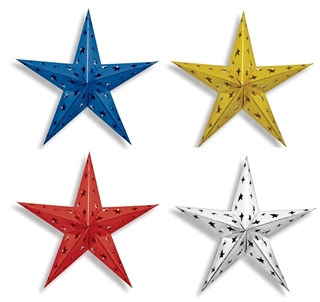 12" Dimensional Foil Star (Choose Color)