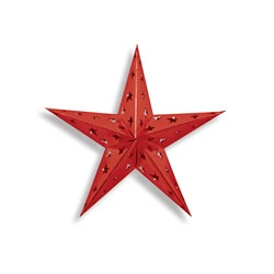 Red Dimensional Foil Star (12 inch)