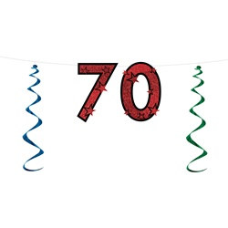 70th Glittered Streamer