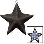 Black and Silver Light-Up Star