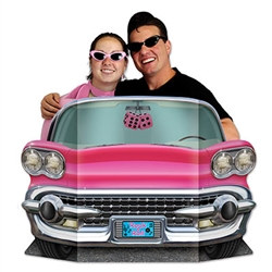 Pink Convertible Photo Prop