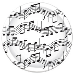 Musical Note Dessert Plates