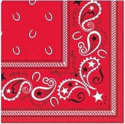 Bandana Lunch Napkins (16/pkg)