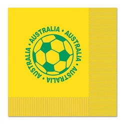 Australia Soccer Luncheon Napkins (16/Pkg)