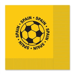 Spain Soccer Luncheon Napkins (16/Pkg)