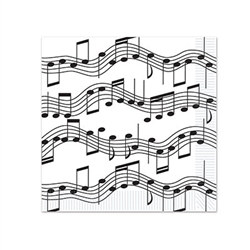 Musical Notes Beverage Napkins