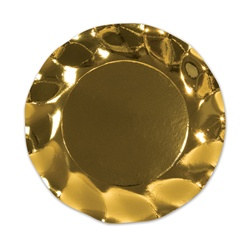 Metallic Gold Medium Plates (10/pkg)