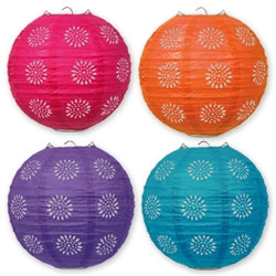 Lace Paper Lanterns 3/pkg (choose color)