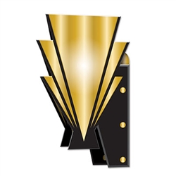 Use these 3-D Great 20's Wall Sconces to make the walls pop at your awards night or 1920's theme party! The sconces come completely assembled and the design is printed on two sides. Each piece measures 15 inches and there are two in the package.