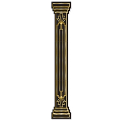 The Jointed Great 20's Column Pull-Down Cutout is an ideal decoration for a 1920's themed party or an awards night. It measures six feet tall and the jointed properties of the column pull-down allow you to pose it however you would like.