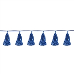 Blue Metallic Tassel Garland