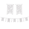 Die-Cut Mr & Mrs Pennant Banner