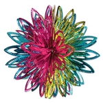 Add a pop of color to any themed party with these Metallic Starburst Balls. The bright, metallic colors of this product make an eye-catching hanging decoration that everyone will love. Each starburst measures 12 inches. 2 per pack.