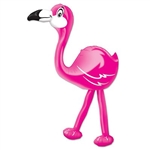 Add some color and a touch of the tropics to your Hawaiian or luau themed party with our Inflatable Flamingo. When fully inflated, it measures 24 inches and can be used both indoors and out. Comes one Inflatable Flamingo per package.