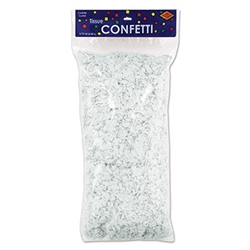 Brighten your party and add interest to any table with this classic White Tissue Confetti! Just right for a baby shower, wedding, anniversary or winter themed! It’s great for decorating the tables around the room .