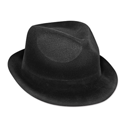 Whether you're dressing up for Halloween or New Year's Eve, the Black Velour Chairman Hat is what you're going to want to be wearing. It's a one size fits most adults and the hat is also great for jazz and gangster theme parties.