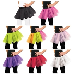 In an array of 8 fun colors, these tutus are sure to match any outfit and any style. Use a colorful tutu to complete your ballerina outfit or pair with matching fairy wings to complete your fairy costume.