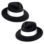 Add sophistication to your outfit without breaking the bank by sporting this fashionable Black Velour Fedora w/Band. The velour coating gives you some added comfort, while the white band gives the hat some extra flair. The hat is a one size fits most