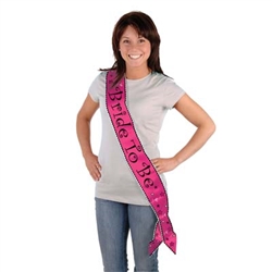 Pink Bride To Be Sash