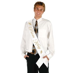 Prom King Satin Sash