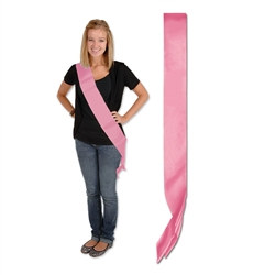 Pink Satin Sash