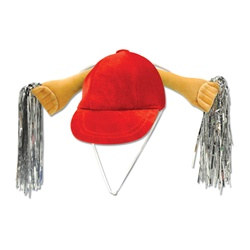 Red Plush Shaker Hat