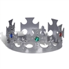 Plastic Jeweled King's Crown (1/pkg)