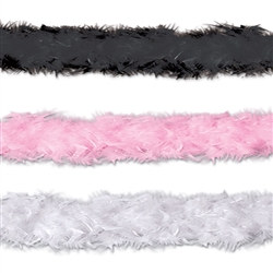 Fancy Feather Boa (Select Color)