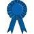 Blue Rosette Award Ribbon