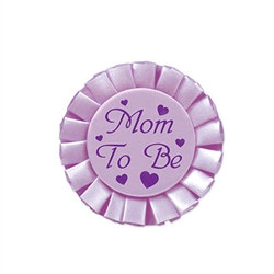 Mom to Be Satin Button