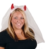 Devil Horns with Veil Headband