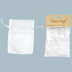 White Favor Bags