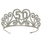 Glittered 50 Tiara