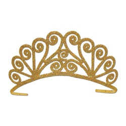 Gold Glittered Tiara