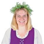 The Fairy Crown is made of sheer green and light green ribbon attached to a metal wire with a ribbon bow on the back. One size fits most. Contains one per package. Due to hygiene-related concerns, this item is not eligible for return.