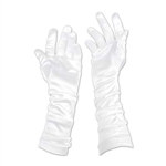 White Evening Gloves