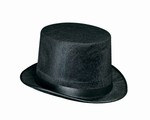 Black Vel-Felt Top Hat