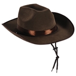 Deluxe Brown Western Hat