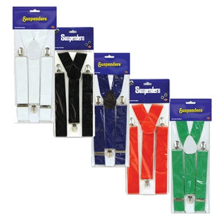 Solid Color Suspenders - 1/pkg (Select Color)