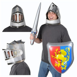 Cardstock Medieval Knight's Helmet