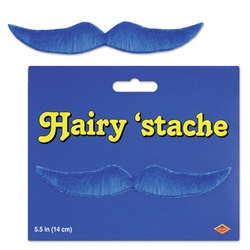 Blue Hairy Mustache
