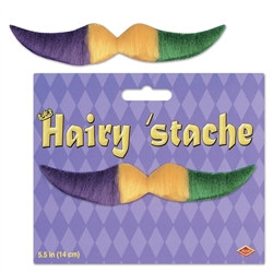 Green Gold and Purple Hairy Mustache
