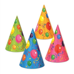 Fluorescent Cone Hat (1/pkg)