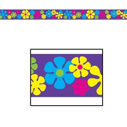 Retro Flowers Party Tape